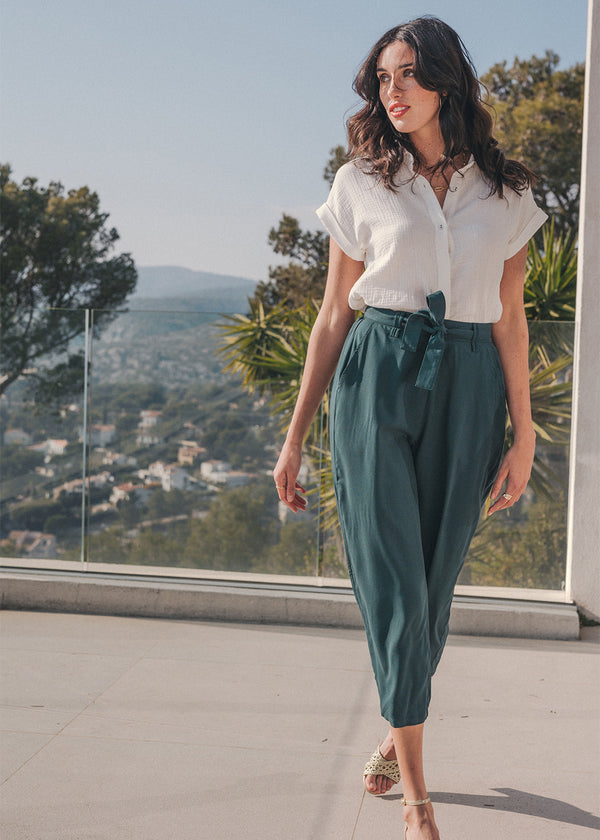 PANTALON FLUIDE & TAILLE HAUTE SANDRO