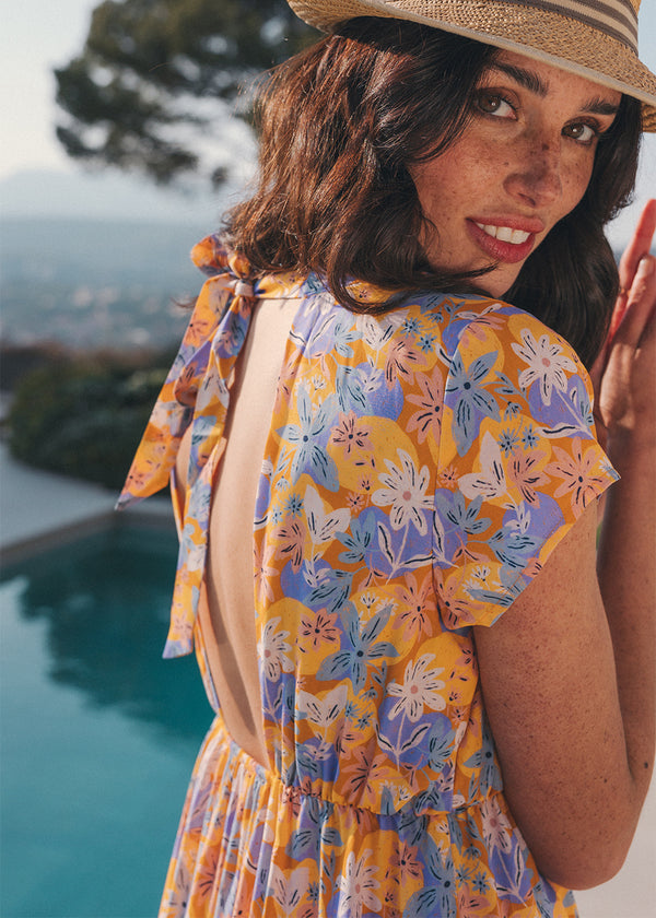 ENOLA LONG FLARED DRESS