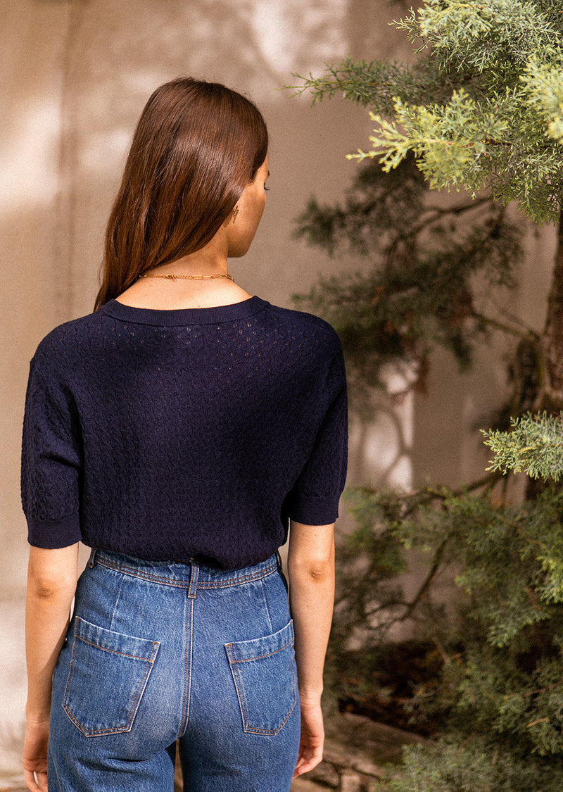 Pull Col Rond Axelle sailor | MARIE SIXTINE