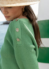 PULL COTON IMBERT MATCHA | MARIE SIXTINE