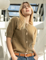 PULL MOHAIR PHILAE KHAKI | MARIE SIXTINE