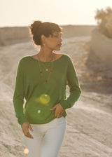 MERINO SWEATER BLUEBERRY