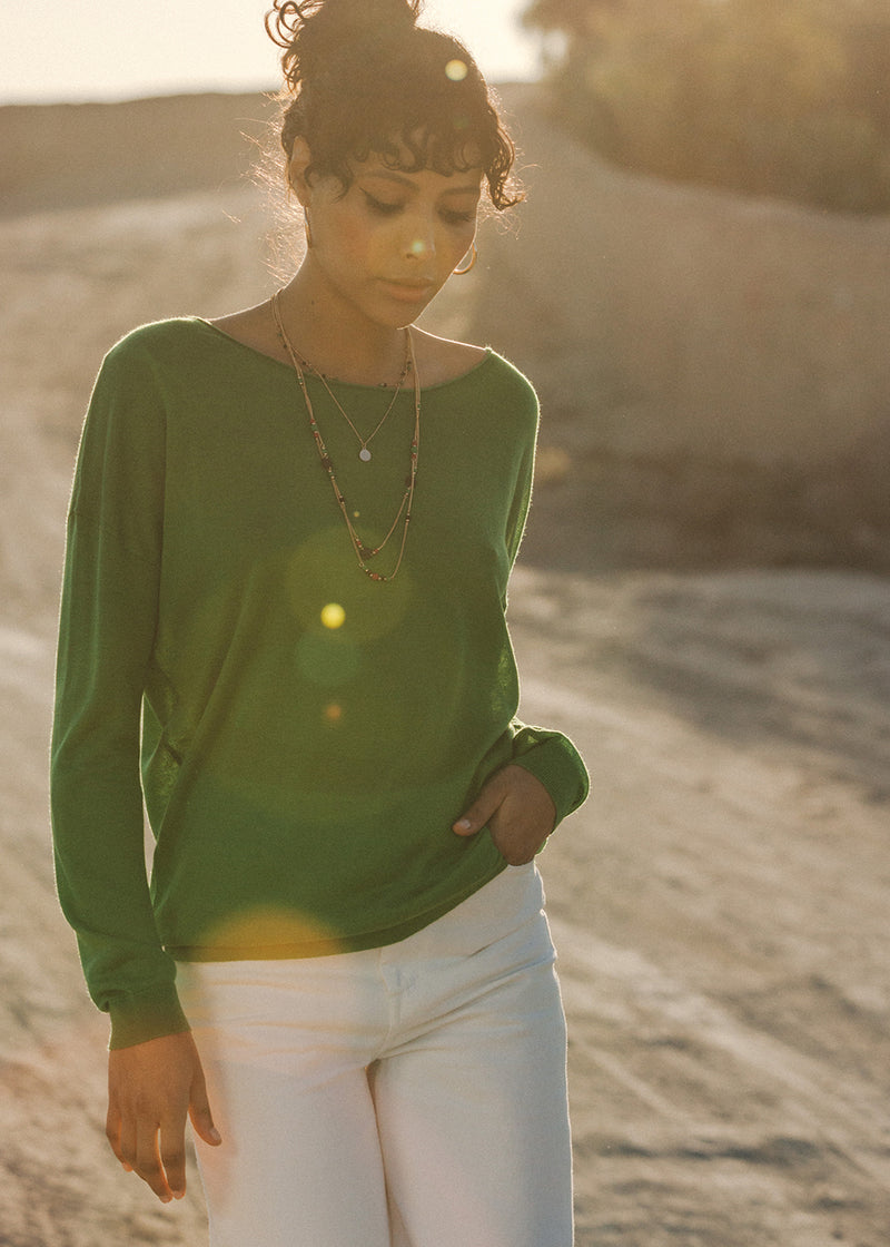 MERINO SWEATER BLUEBERRY