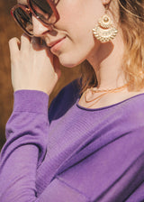 MERINO SWEATER BLUEBERRY