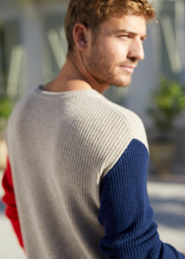 MIXED SWEATER COLORED SLEEVES CHARLIE